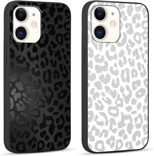 Miniatura 21 de Paquete de 2 Fundas de Teléfono Bonitas con Estampado de Guepardo para Apple iPhone 13 Pro Max de 6.7 Pulgadas, Fundas de Diseño