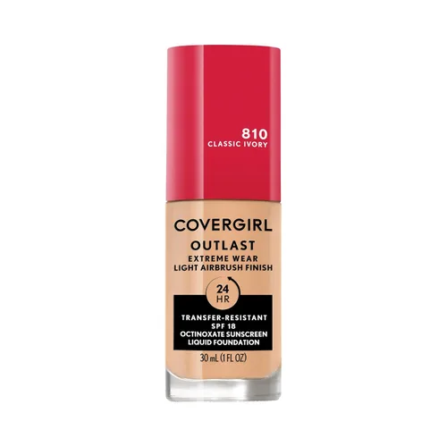 Miniatura 19 de Covergirl Outlast Extreme Wear Base líquida 3 en 1 de cobertura completa, protector solar SPF 18, beige pulido, 1 onza líquida
