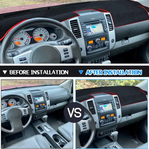 Miniatura 3 de Funda para salpicadero Alfombrilla para salpicadero Alfombrilla para tablero a medida para Nissan Frontier 2007-2019 para Suzuki Equator 2009-2012