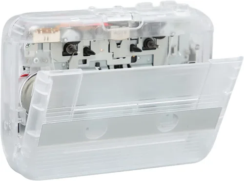 Miniatura 2 de Reproductor de casete portátil, reproductor de cinta Bluetooth, radio FM, reproductor de cinta de casete estéreo/grabadora con auriculares, función