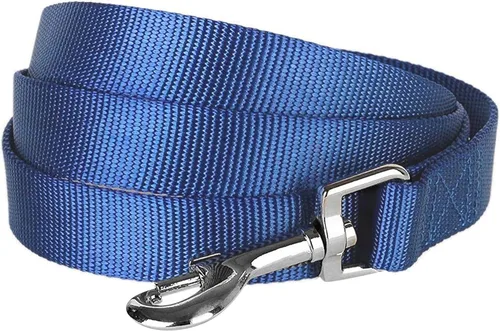 Miniatura 25 de Blueberry Pet Essentials - Correa de perro azul cambray para perros medianos - 5' * 3/4" Correa de nailon resistente Correa ligera