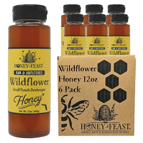 Miniatura 43 de Honey Feast, Miel de Flor Silvestre, 12 Onza