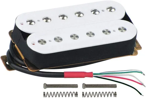 Miniatura 8 de FLEOR Pastillas Humbucker de guitarra eléctrica de cerámica de doble bobina para guitarra puente y pastillas para el cuello, color negro