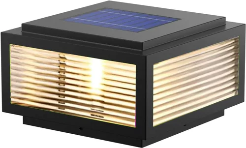 Miniatura 10 de Luz de poste para exteriores de 12 x 12 pulgadas, luz de columna, lámpara de columna con cable de 110-240 V (12-36 V bombilla de reemplazo), luz
