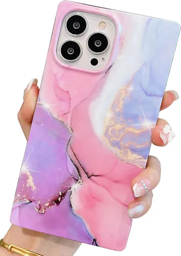 Miniatura 13 de Elegante concha de madre perla compatible con iPhone 13 Pro de 6.1 pulgadas, estuche de borde rectangular, elegante y delgado, con perla de abulón