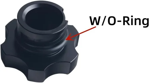 Miniatura 2 de DEWHEL Tapa de llenado de aceite de motor de aluminio compatible con GM 1992-2018 Número de referencia FC208 FC242 FC219 FC243 FC252 80987 MO-99