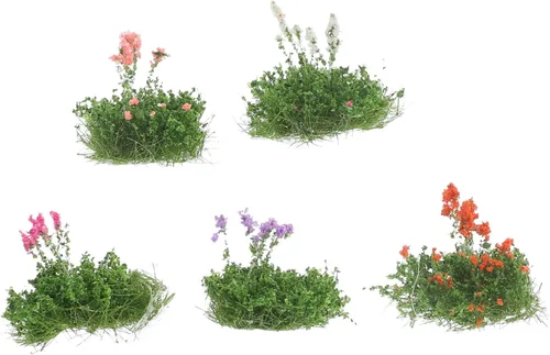 Flores falsas, 1 caja, flores falsas, racimo de flores falsas, racimo de flores, racimo de flores de plástico, simulación de decoración de paisaje,