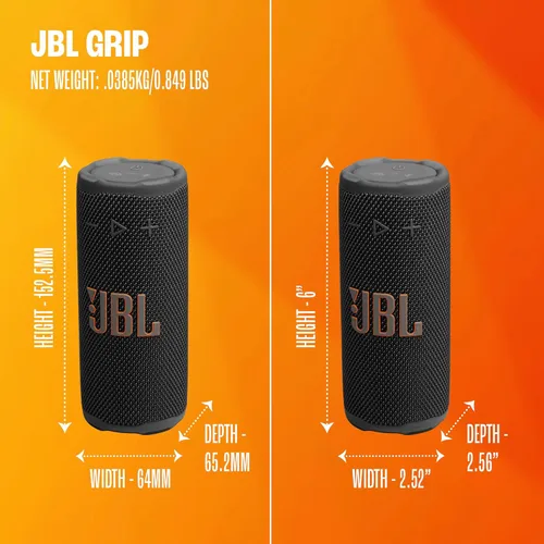 Miniatura 8 de JBL Grip - Altavoz Bluetooth compacto con sonido profesional audaz y luz ambiental, hasta 14 horas de tiempo de reproducción, a prueba de agua