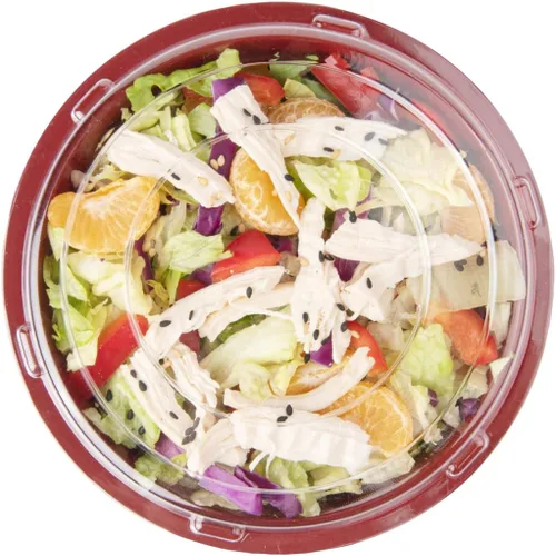 Miniatura 12 de Restaurantware Tazones de plástico para alimentos de 18 onzas, 200 recipientes desechables con tapa, aptos para Mircowave, sin BPA, cuencos