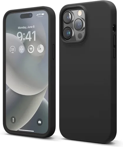 Miniatura 25 de elago Funda compatible con iPhone 14 Pro Max, de silicona líquida, funda protectora de cuerpo completo, a prueba de golpes, funda delgada