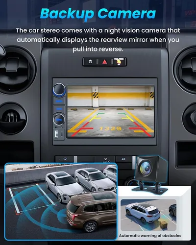 Miniatura 7 de [4 núcleos+64 GB] Radio estéreo para coche para Ford F150 2004-2008: Unidad principal de pantalla táctil HD de 7 '' con Carplay Android Auto