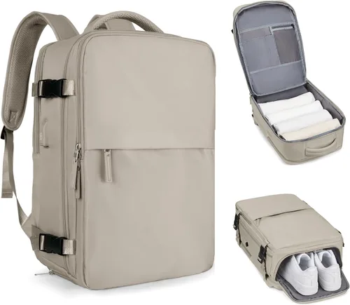 coofay Mochila de viaje, para laptop, unisex, aprobada para aviones, bolsa de mano, equipaje, para artículos personales, para debajo del asiento del