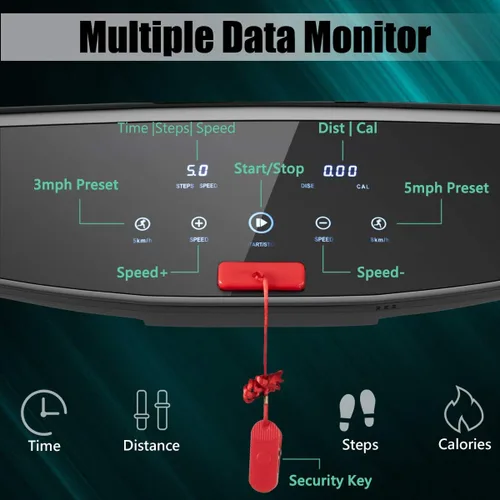 Miniatura 3 de GYMAX Caminadora plegable, máquina de correr de instalación gratuita de 3.0 HP con altavoz Bluetooth, monitor de pantalla táctil HD, control Púrpura