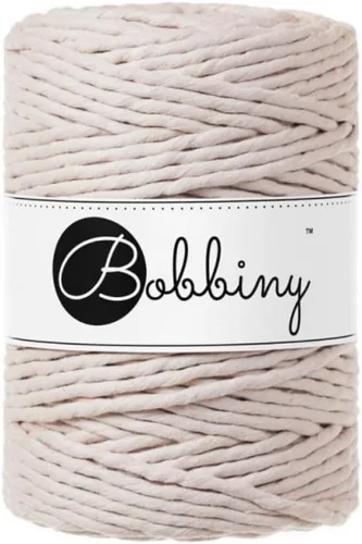 Miniatura 16 de Bobbiny Cordón de macramé XXL de 0.197 in de una sola capa (aguamarina), 108 yardas/330 pies (100% algodón reciclado)