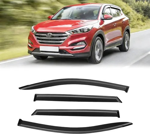 Miniatura 76 de Visera de ventana para Honda Civic 2022-2025, protectores de lluvia de canal exterior, escudos, deflector de ventilación, sombra, viento, humo