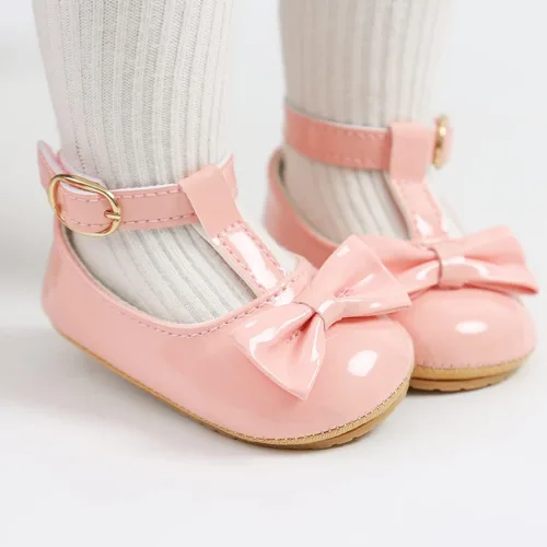 Miniatura 4 de Zapatos de bebé Mary Jane Flats antideslizantes con suela suave para bebés y niños pequeños, primeros caminantes, para fiestas, Navidad y vestidos