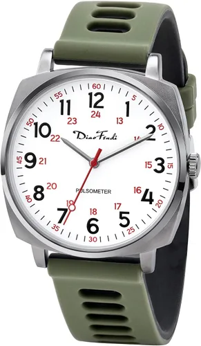 Diaofendi Reloj de enfermera impermeable para profesionales médicos, mujeres y hombres, 24 horas con segunda mano, esfera militar fácil de leer