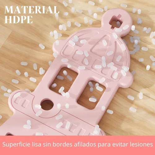 Miniatura 8 de YUFU Juego de Tobogán y Columpio 4 en 1 para Niños Pequeños, Tobogán para Niños con Escalador, Columpio, Aro de Baloncesto, Juego