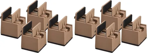 Miniatura 10 de uxcell Elevadores de cama de 2 pulgadas con abrazadera de tornillo ajustable, 4 elevadores de muebles para cama, escritorio, sofá, mesa, apto