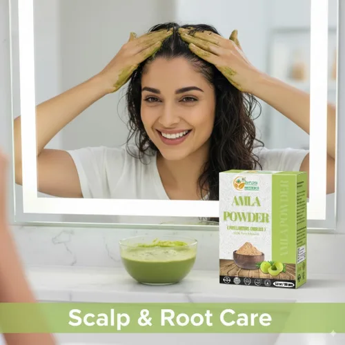 Miniatura 3 de Herbs Botanica Natural Amla Powder (grosella espinosa india, amalaki), polvo de fruta natural pura con vitamina C para el crecimiento del cabello