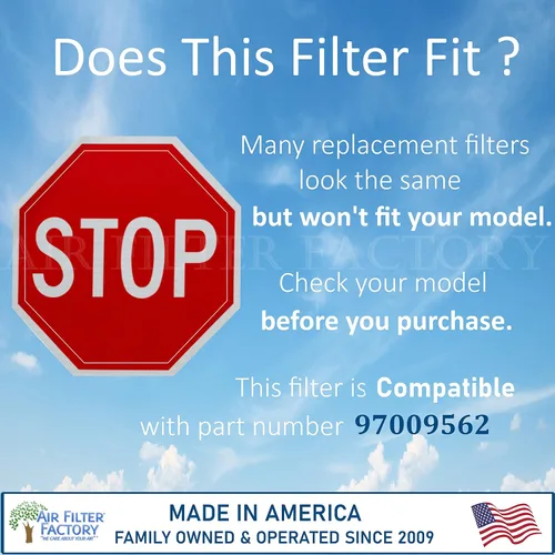 Miniatura 7 de Air Filter Factory Repuesto para 97009562, 99010213, S06124-01, S99010189, AP5612814, S06124-02, 06124-02 Broan Nutone 8 x 9.5 x 0.09 pulgadas