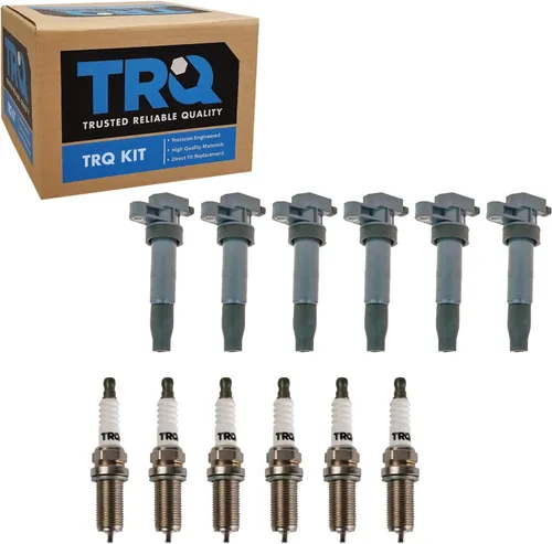 Miniatura 89 de Kit de Bobina de Encendido y Bujía TRQ 8 Piezas Bujías de Iridio Compatibles con Mercedes-Benz C250 2012-2015 y SLK250 2012-2015