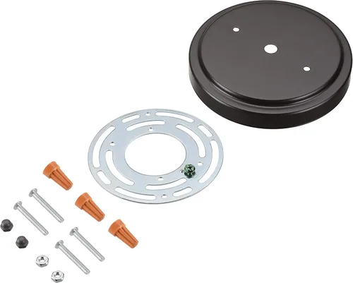 Miniatura 10 de Aspen Creative 21508-11 - Kit de lámpara de araña de transición y toldo con bucle para cuello, bronce aceitado, diámetro de 5-1/2 pulgadas, orificio