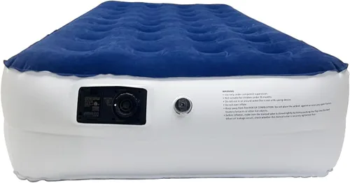Miniatura 7 de Treaton, Colchón inflable de lujo duradero de 9 pulgadas con tecnología Comfort Coil y bomba de alta capacidad, bueno para campamento, hogar
