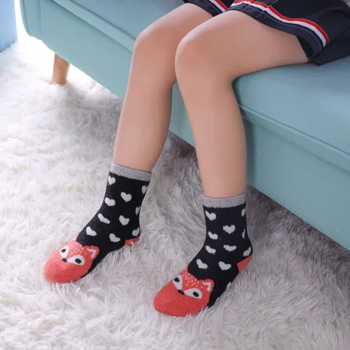 Miniatura 4 de 6 pares de calcetines de lana cálidos para niños y niñas para senderismo