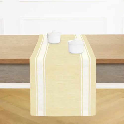 Miniatura 17 de Solino Home Camino de mesa de lino a rayas de 60 pulgadas, 100% lino puro, camino de mesa pequeño de 14 x 60 pulgadas, ideal para tocador y mesas