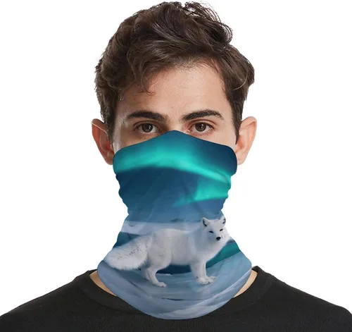 Miniatura 4 de Arctic Fox Neck Gaiter Breathable & Moisture-Wicking Face Mask Bandana Balaclava Sun Protection Face Cover Scarf Lightweight Seamless Design for