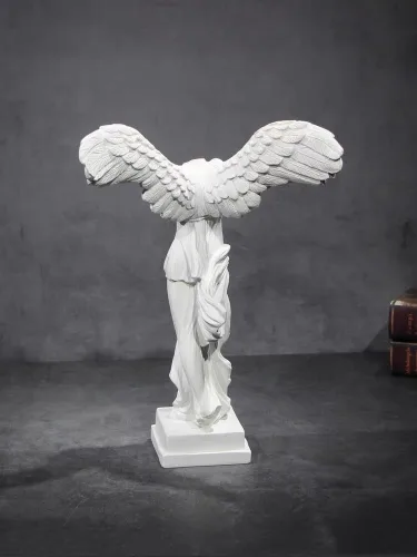 Miniatura 2 de Estatua de diosa griega con alas, diosa de la victoria, 5.5 x 3.9 x 2.9 pulgadas, mitología griega, escultura clásica de resina de diosa