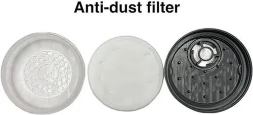 Miniatura 5 de Máscara respiradora integrada a prueba de polvo, máscara respiradora reutilizable de cara completa con filtros, estabilidad de comodidad ajustable 1