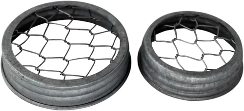 Miniatura 2 de Organizador de flores de metal galvanizado con tapa de rana para tarros Mason (paquete de 3, boca regular)
