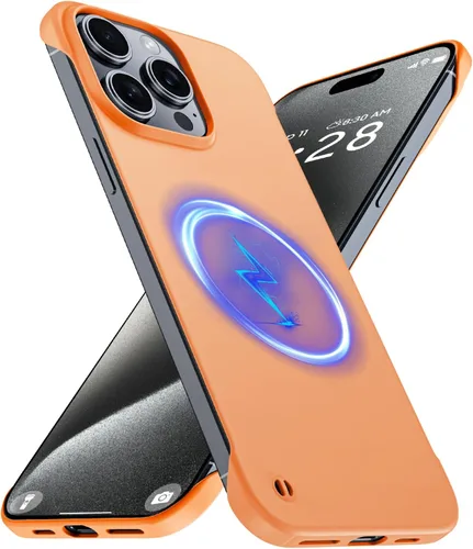 Miniatura 23 de GRECAZO Funda magnética delgada para iPhone 15 Plus de 6.7 pulgadas (2023), ultrafina, ligera, duradera, sin marco, mate, rígida, MagSafe con anillo