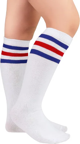 Miniatura 2 de Zando Calcetines de fútbol para niños pequeños, calcetines de béisbol y softbol, calcetines atléticos, calcetines de uniforme hasta la rodilla