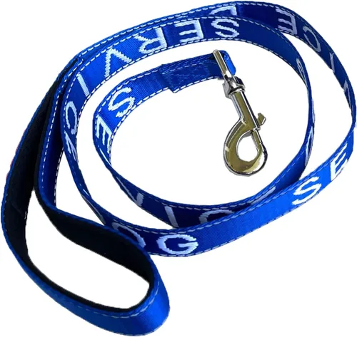 Miniatura 8 de Albcorp Correa para perro de servicio, bordada, con mango acolchado de neopreno e hilos reflectantes, 4 pies, para arneses, chalecos o collares