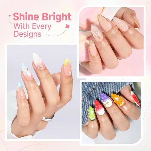 Miniatura 3 de UNA GELLA Arte de uñas en gel 3D, 2 piezas de 15 g de gel de esculpido transparente sin necesidad de limpieza para puntas de uñas, dibujo, moldeado