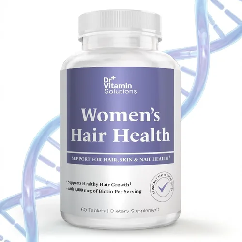 Dr Vitamin Women's Hair Health - Apoyo para el cabello, la piel y las uñas con biotina y colágeno - 60 tabletas