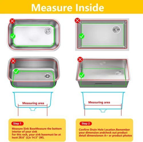 Miniatura 3 de Protectores de Fregadero para Fregadero de Cocina 12"13"16"18"19"24"26"28"29"30", Tapetes protectores de silicona para fregadero de cocina