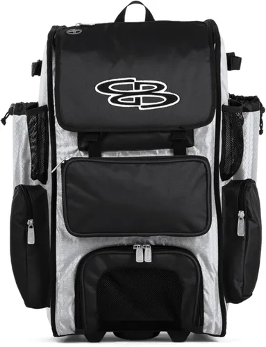Miniatura 42 de Boombah Rolling Superpack - Bolsa para equipo de béisbol/sóftbol, varios colores, mango telescópico y capacidad para 4 murciélagos, versión