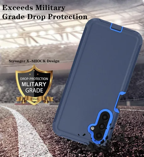 Miniatura 4 de ONOLA Funda compatible con Samsung Galaxy A14 5G con protector de pantalla HD, resistente a los golpes y a las caídas, funda de 3 capas para Samsung