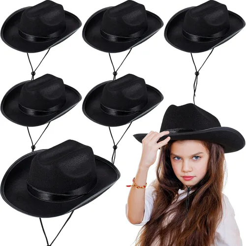 Hercicy Sombreros de vaquero para niños pequeños, sombrero de vaquera para niños y niñas, accesorios de disfraz de bebé, suministros de fiesta de