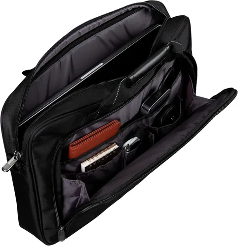 Miniatura 8 de Targus Classic Slim Laptop Bag - Ergonomic Briefcase and Messenger Bag - Spacious Foam Padded for Laptops and Under Negro