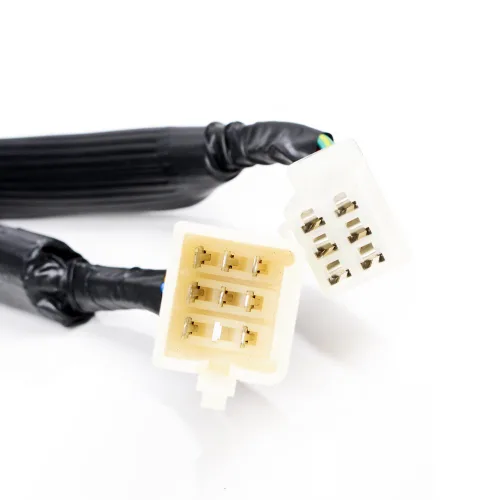 Miniatura 7 de Juego compatible para 1 pulgada de manillar de Harley 96-12, interruptor de bocina, luces delanteras y señales de giro, empuñaduras y tapa de Negro