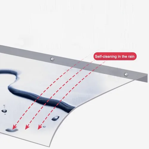 Miniatura 5 de Toldo moderno para puerta de ventana, toldo duradero, toldo para frente de casa, refugio de lluvia para techos, toldo de puerta, resistente al agua