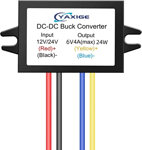 Miniatura 8 de DC 24V a 5V 4A (máx.) 20W Regulador de voltaje reductor - Módulo reductor impermeable (2 piezas)