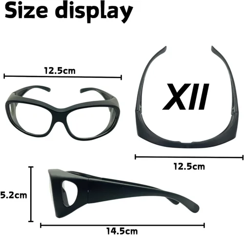 Miniatura 8 de XII WY Gafas de sol de seguridad para hombres y mujeres, gafas tácticas airsoft para tiro y deportes extremos ANSI Z87.1+ y clasificación CE