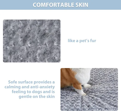 Miniatura 6 de WNPETHOME Cama ortopédica grande para perro, cama grande impermeable para perros con funda extraíble lavable y parte inferior antideslizante, Gris