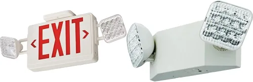 Miniatura 10 de Lithonia Lighting ECRG BasicsTM - Combo de luz de emergencia/salida y luz de emergencia LED cuántica, prueba manual, 220 lúmenes